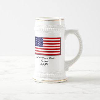 50star-big, alles amerikanische Getränk TeamXXXL Bierglas