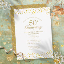 50th Anniversary Golden Love Hearts