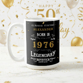 50th Birthday 1976 Legendary Retro Kaffeetasse