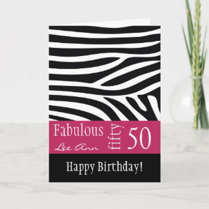 50th Birthday Card for Baby Boomer Women Karte