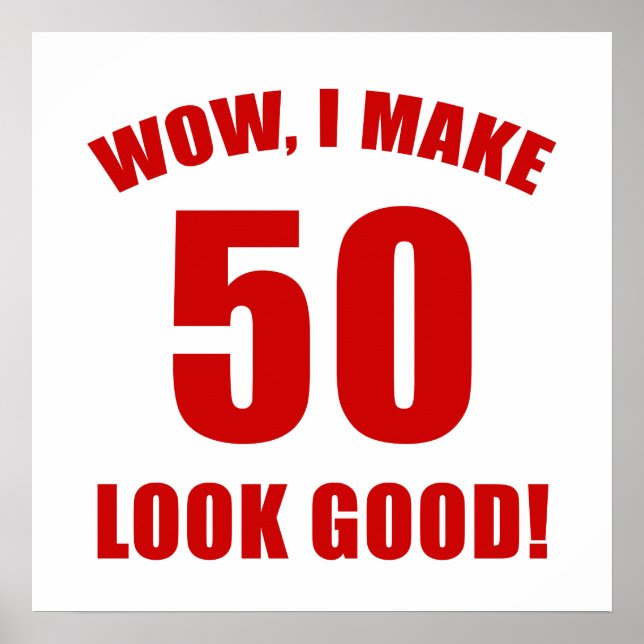 50th Birthday Gag Gift (r) Poster (Vorne)