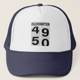 50th Birthday Oldometer Hat Truckerkappe