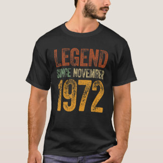 50Th Birthday Tee November Born 50 Years Legend Si