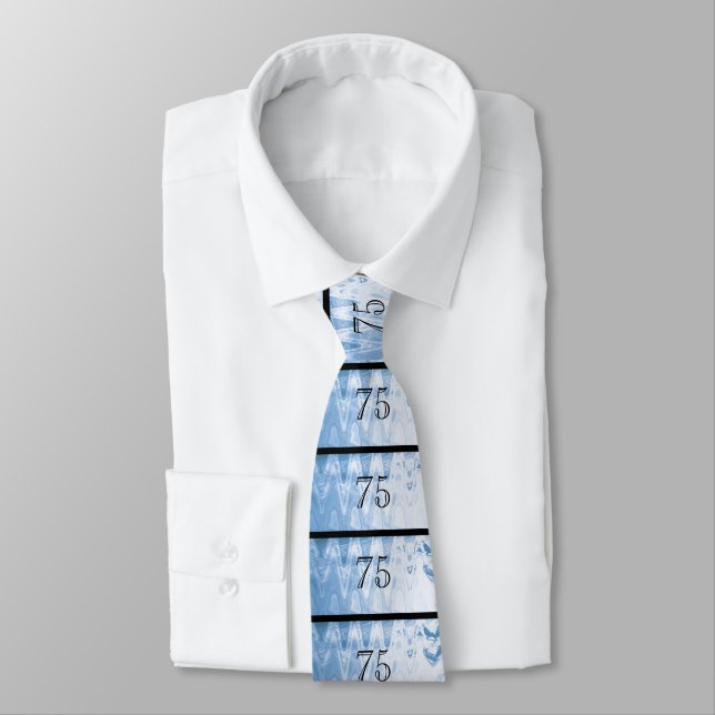50th Birthday Tie Black and Gold Krawatte (Gebunden)