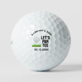 50th Fiftieth Birthday Funny Golfer Sports Player Golfball
