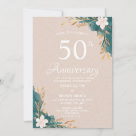 50th Wedding Anniversary Surprise Invitation Einladung