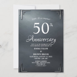 50th Wedding Anniversary Surprise Invitation Einladung