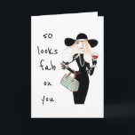 **50th & YOU ARE FABULOUS** ALWAYS! BIRTHDAY CARD Karte<br><div class="desc">WAY TO GO AND SO HAPPY FOR YOU!!! SEND THIS COOL CARD TO **YOUR FRIEND OR SISTER** WHO HAS JUST TURNED **50** AND IT LOOKS "FABULOUS ON HER FOR SURE!" LET HER KNOW! (YOU CAN CHANGE THE "AGE" IN SECONDS AND THE VERSE AS WELL IF YOU WISH TO)</div>