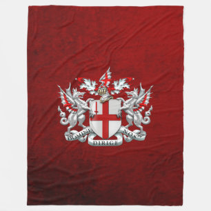 [510] City of London - Wappen Fleecedecke