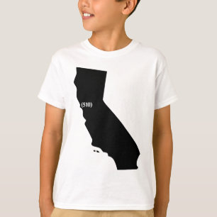 510 Postleitzahl, Kalifornien, Bucht-Bereich T-Shirt
