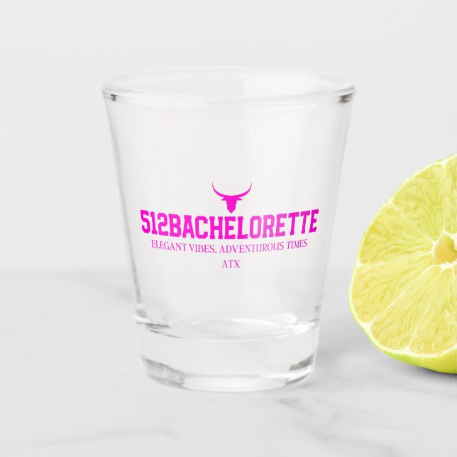 512Bachelorette Shot Glasses Schnapsglas (Vorderseite)