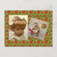 514s Sasha Baby Rosie Flower Dress Postkarte