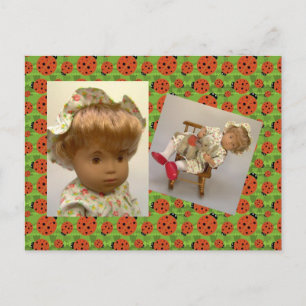 514s Sasha Baby Rosie Flower Dress Postkarte