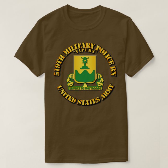 519. Militärpolizei Bn Vipers T-Shirt (Design vorne)