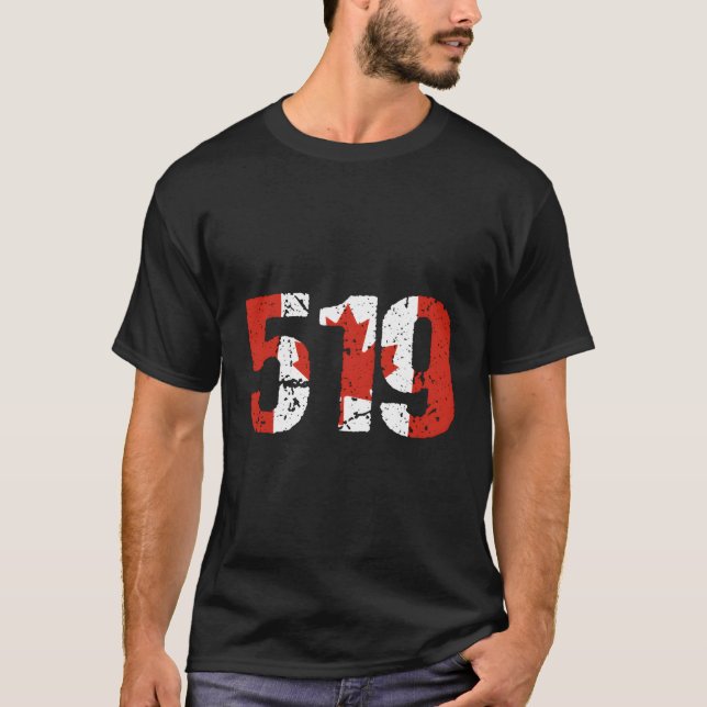 519 Ontario Area Code Kanada T-Shirt (Vorderseite)