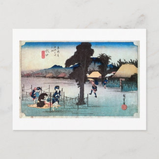 51. 水 口 宿, 広 重 POSTKARTE