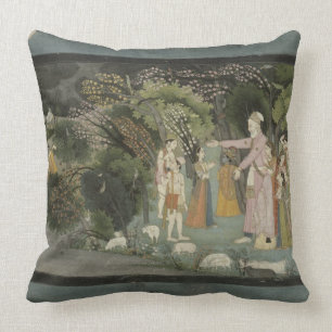 51.207/28 Nanda, das Radha fragt, um Krishna hom Kissen