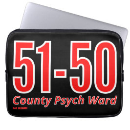 "51-50" lustige Landkreis-Psychologin Laptopschutzhülle