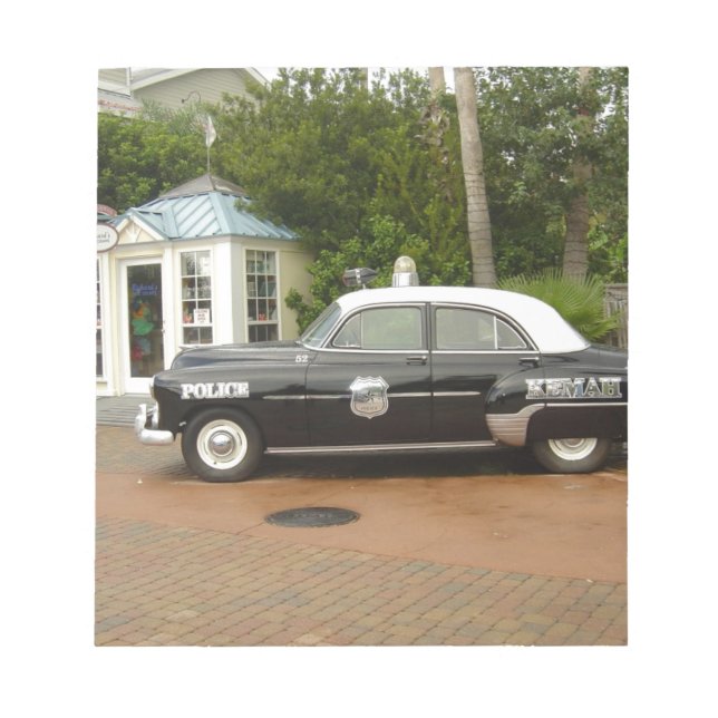 '51 Chevrolet Police Car Notizblock (Vorderseite)
