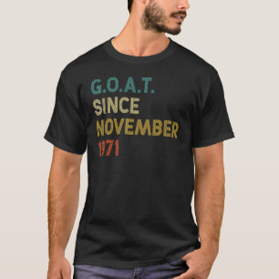 51. Geburtstag 51 Jahre alte Ziege seit November 1 T-Shirt