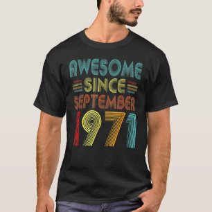 51. Geburtstag 51 Phantastisch seit September T-Shirt