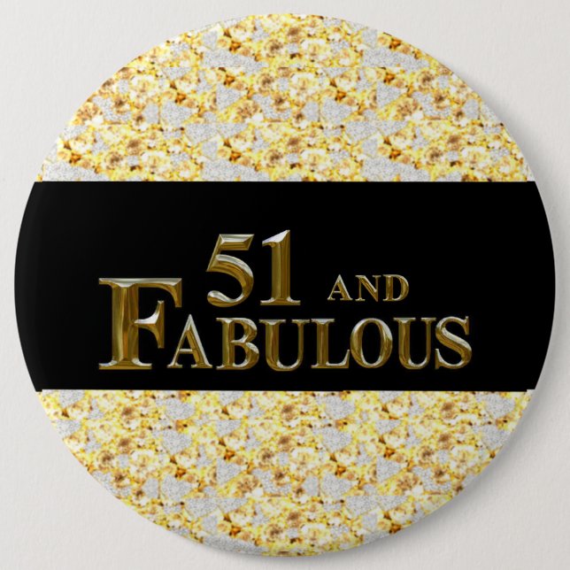 51. Geburtstag Button (Vorderseite)