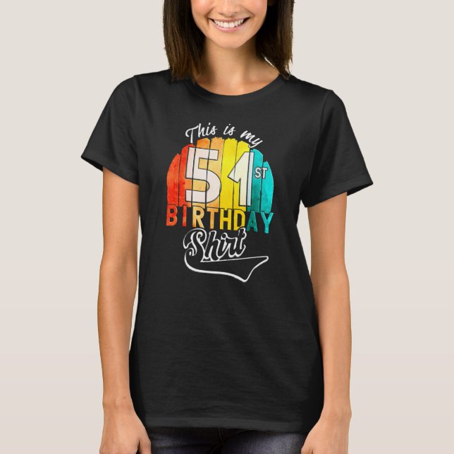 51. Geburtstagsparty T-Shirt (Vorderseite)