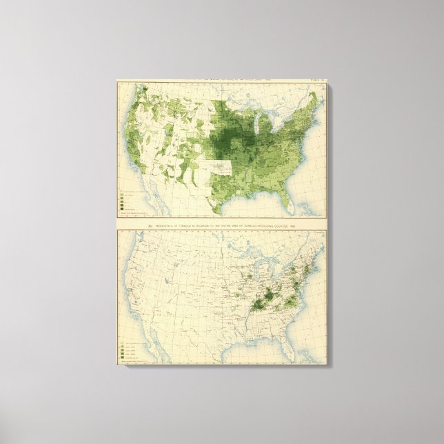 51 Getreide, Tabak 1890 Leinwanddruck (Vorderseite)