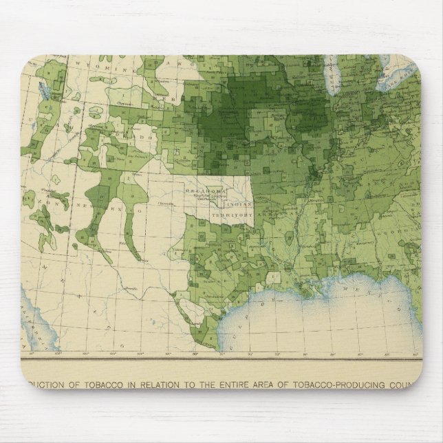 51 Getreide, Tabak 1890 Mousepad (Vorne)