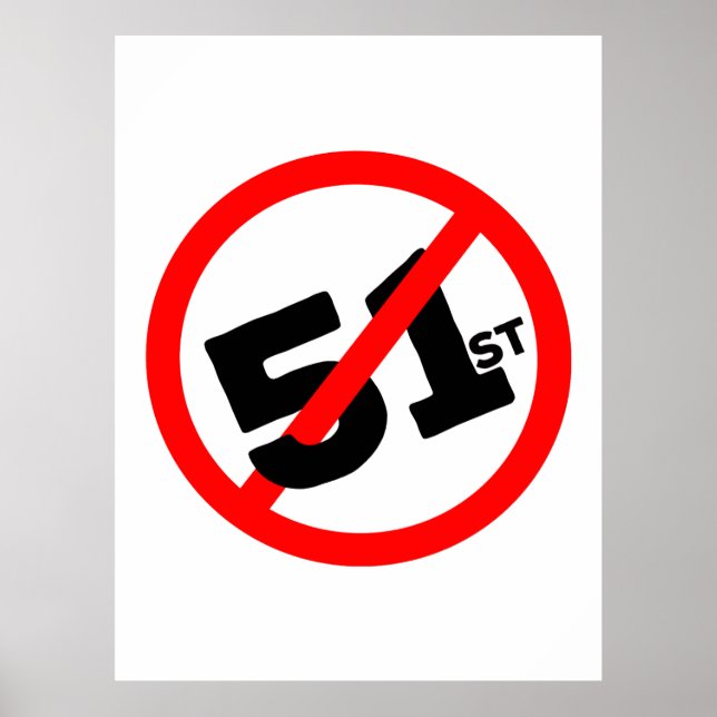 51. Staat Kein Weg Poster (Vorne)