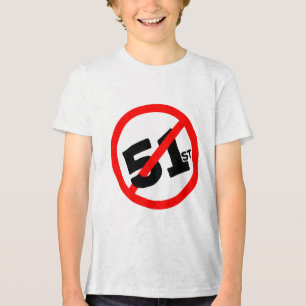 51. Staat Kein Weg Tri-Blend Shirt