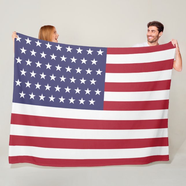 51 Sternenflagge der USA (USA) Fleecedecke (Beispiel)