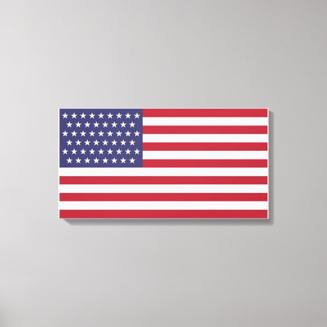 51 Sternenflagge der USA (USA) Leinwanddruck (Vorderseite)