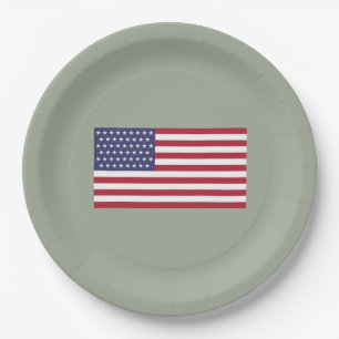 51 Sternenflagge der USA (USA) Pappteller