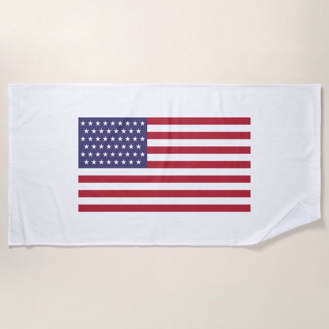 51 Sternenflagge der USA (USA) Strandtuch (Vorderseite)