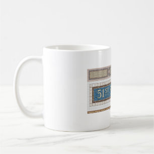 51. Straßen-New- Yorkuntergrundbahn-Mosaik Kaffeetasse