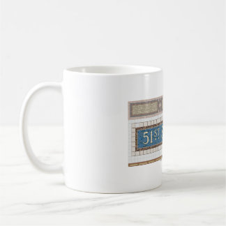 51. Straßen-New- Yorkuntergrundbahn-Mosaik Kaffeetasse