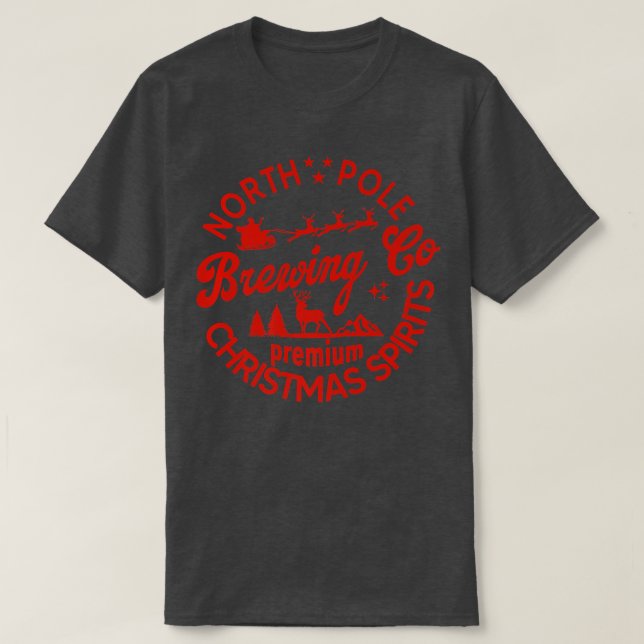 51AM North Pole Brewing Co Christmas Pajama Merry  T-Shirt (Design vorne)