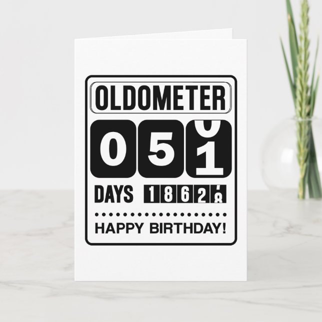 51e Anniversaire Carte Oldometer (Devant)