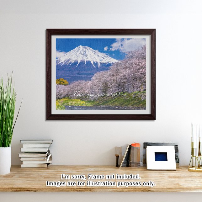 [520] Mt.Fuji – Morning Light on the Cherry Path (An image of a puzzle displayed in a bright and open room. // 明るく風通しの良い部屋を飾ったときののイメージ)