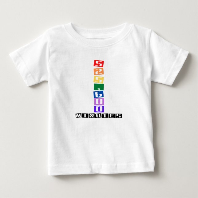 525.600 Minuten Baby T-shirt (Vorderseite)