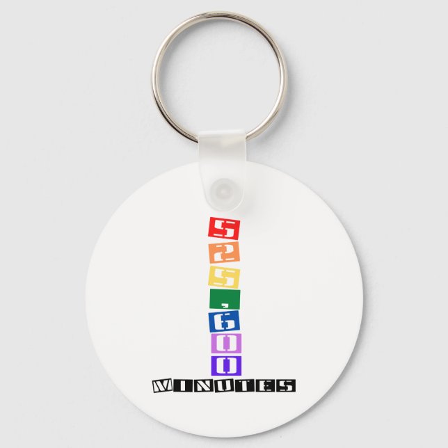 525.600 Minuten Schlüsselanhänger (Vorderseite)