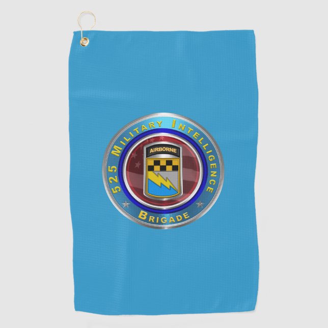 525 Brigade des Militärgeheimdienstes Golfhandtuch (Vorderseite)