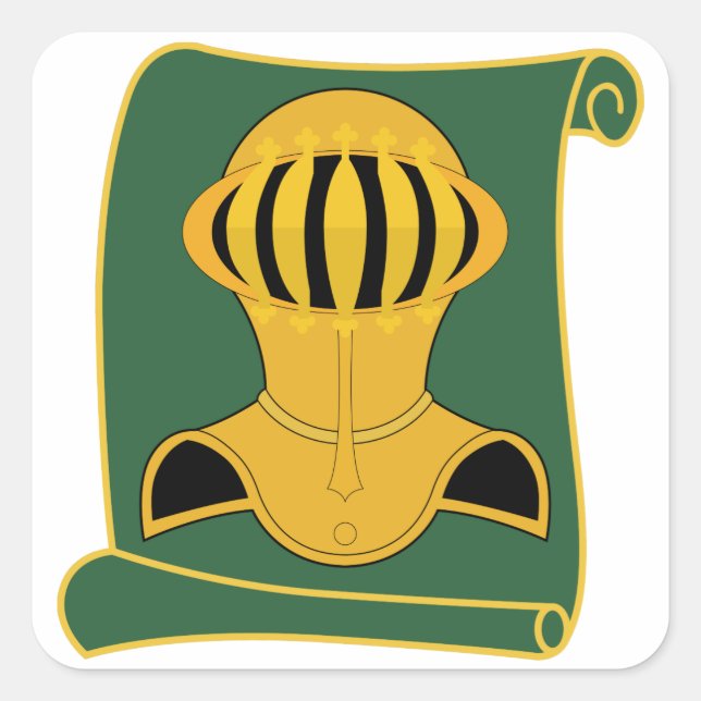 525. Militärpolizei - Bataillon VIGILANT WARRIOR Quadratischer Aufkleber (Vorderseite)