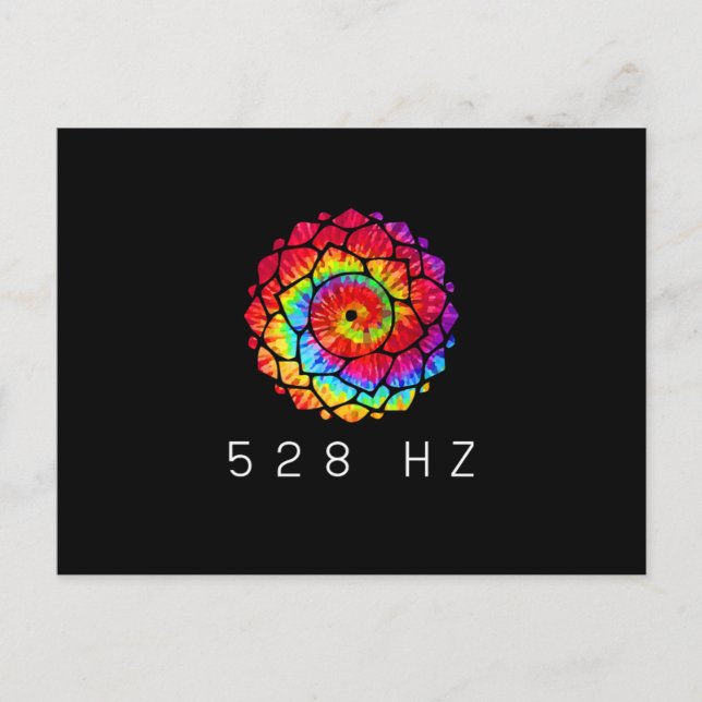 528 Hertz-Liebe-Reparaturfrequenz Postkarte (Vorderseite)
