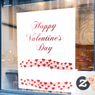 52.00" * 72.00" Valentinfenster-Klammer Fensteraufkleber