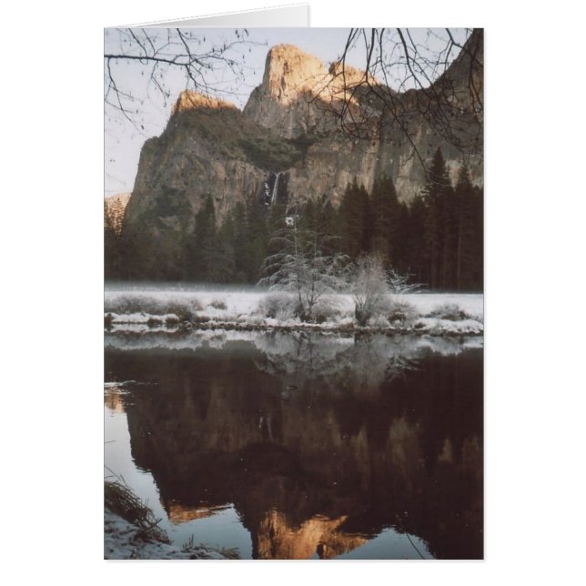 52. Cathedral Rocks & Wintry Reflections, Yosemite (Devant)