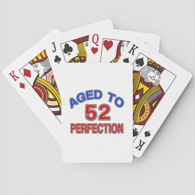 52 gealtert zur Perfektion Spielkarten (Rückseite)