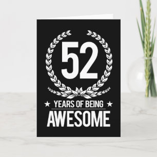 52. Geburtstag (52 Jahre Phantastisch) Karte