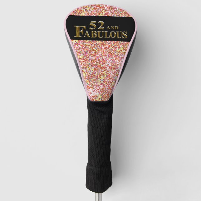 52. Geburtstag Golf Headcover (Vorderseite)